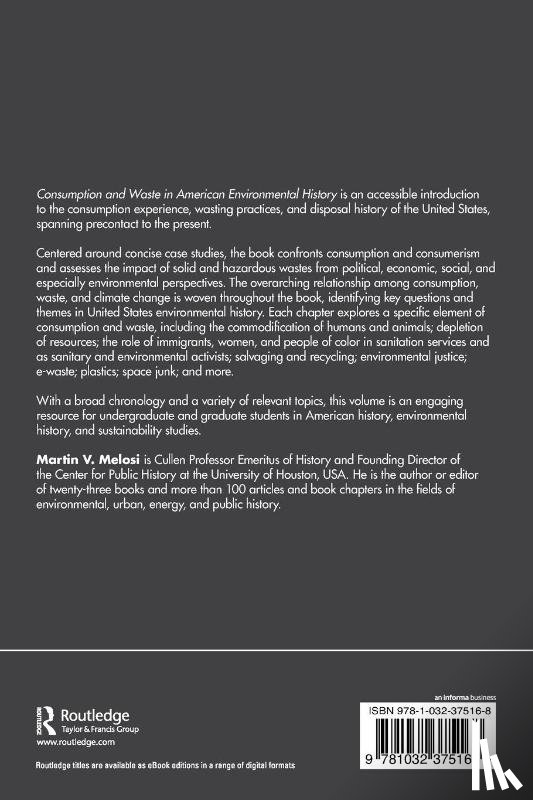 Melosi, Martin V. - Consumption and Waste in American Environmental History