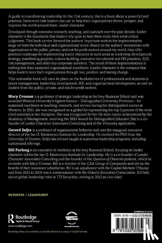 Crossan, Mary, Seijts, Gerard, Furlong, Bill - The Character Compass