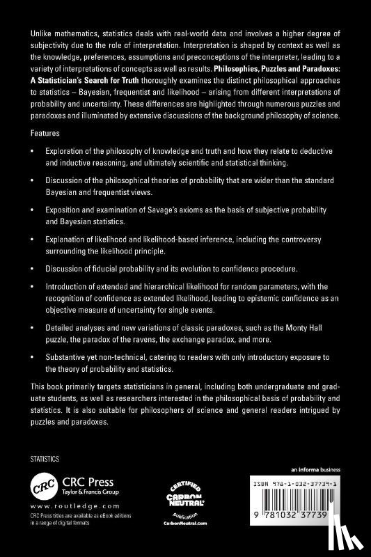 Pawitan, Yudi, Lee, Youngjo (Seoul National University - Philosophies, Puzzles and Paradoxes
