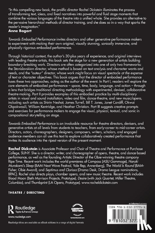 Dickstein, Rachel - Towards Embodied Performance