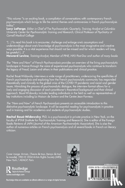 Boue-Widawsky, Rachel - The “Here and Now” of French Psychoanalysis