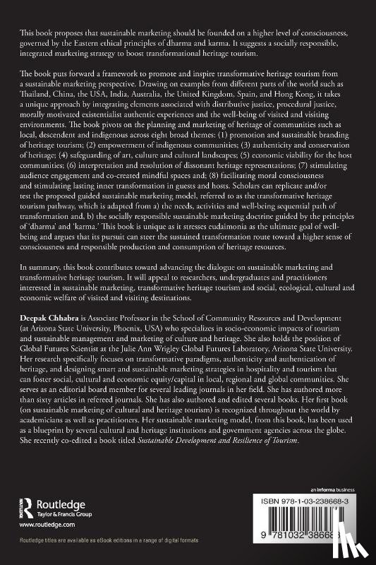  - Sustainable Marketing of Transformative Heritage Tourism