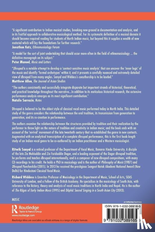 Sanyal, Ritwik, Widdess, Richard - Dhrupad: Tradition and Performance in Indian Music