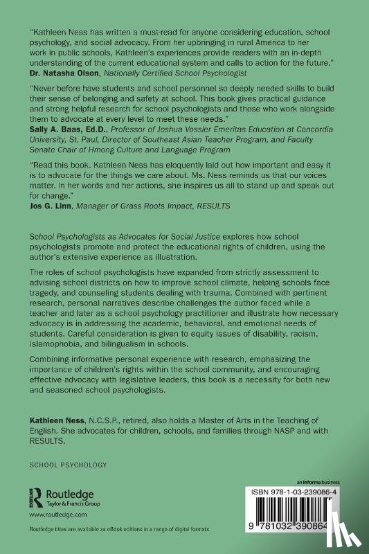 Ness, Kathleen - School Psychologists as Advocates for Social Justice