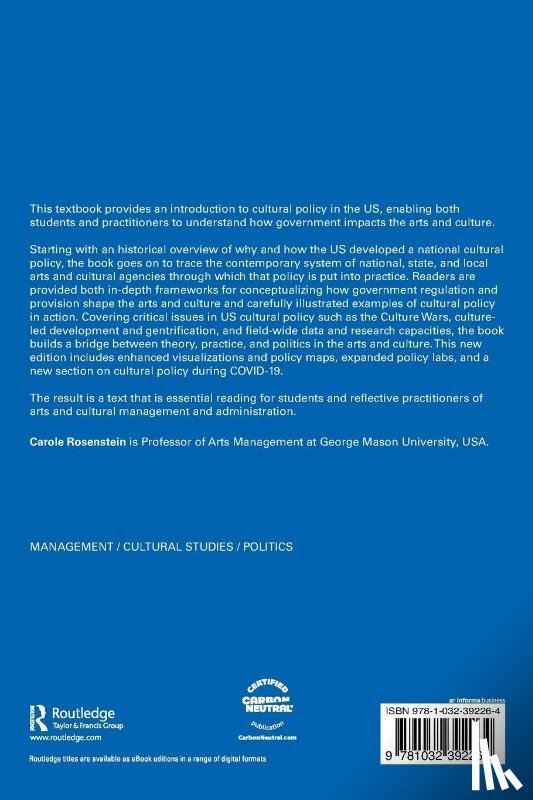 Rosenstein, Carole (George Mason University - Understanding Cultural Policy