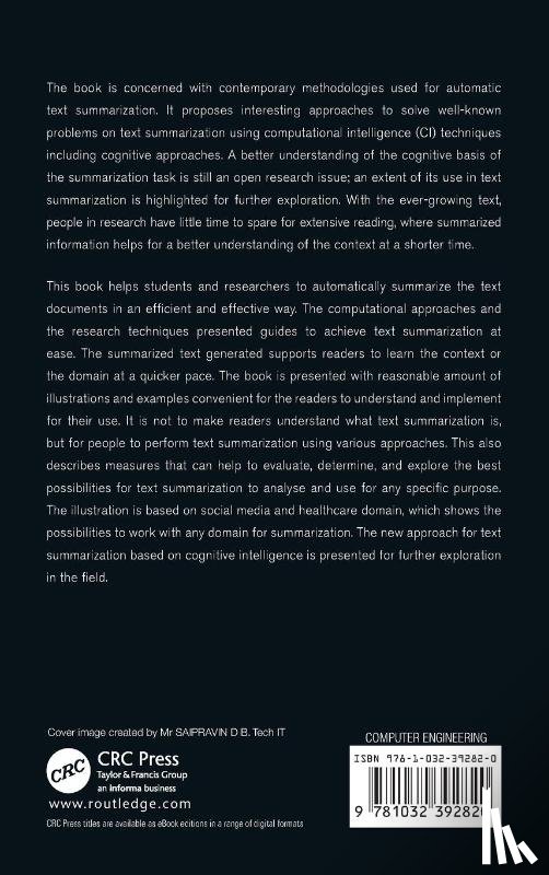 Priya, V., Umamaheswari, K. - Computational Techniques for Text Summarization based on Cognitive Intelligence