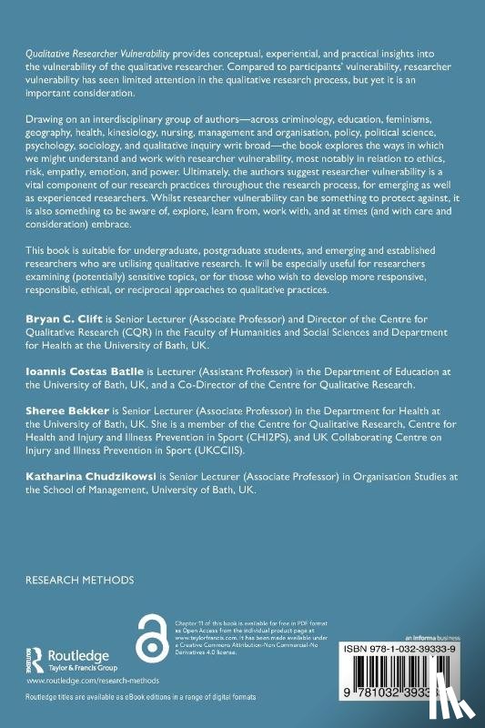  - Qualitative Researcher Vulnerability