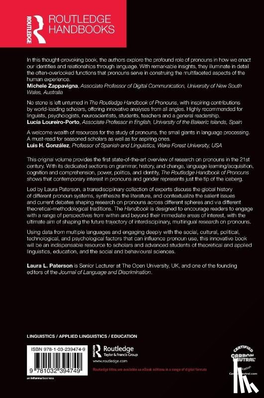  - The Routledge Handbook of Pronouns