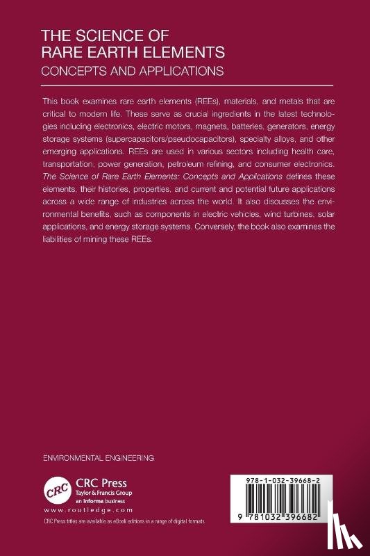 Spellman, Frank R. (Spellman Environmental Consultants - The Science of Rare Earth Elements