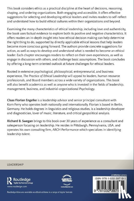 Engelke, Claas Florian, Swegan, Richard B. - The Practice of Ethical Leadership