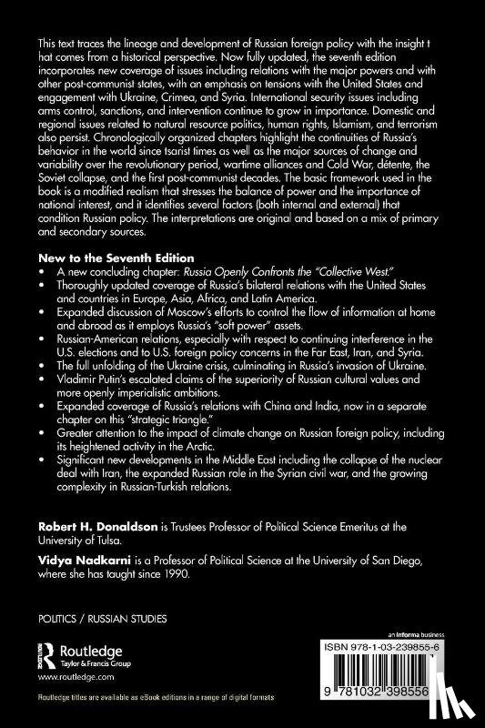 Donaldson, Robert H., Nadkarni, Vidya - The Foreign Policy of Russia