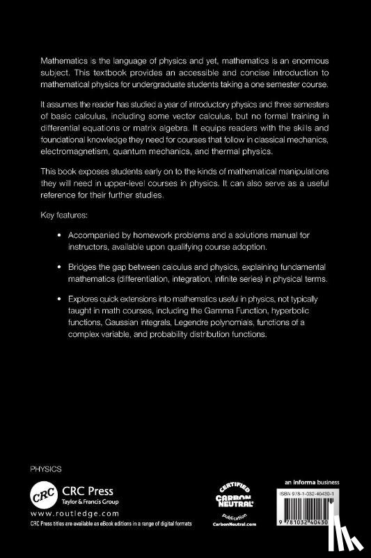 Napolitano, Jim (Temple University - A Short Introduction to Mathematical Concepts in Physics