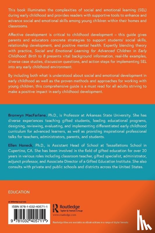 MacFarlane, Bronwyn (Arkansas State University, Honeck, Ellen - Social and Emotional Learning for Advanced Children in Early Childhood