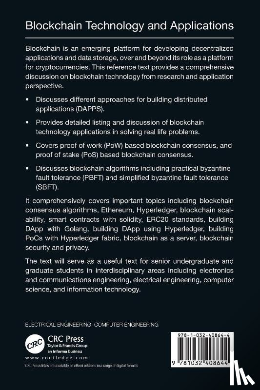  - Blockchain Technology and Applications