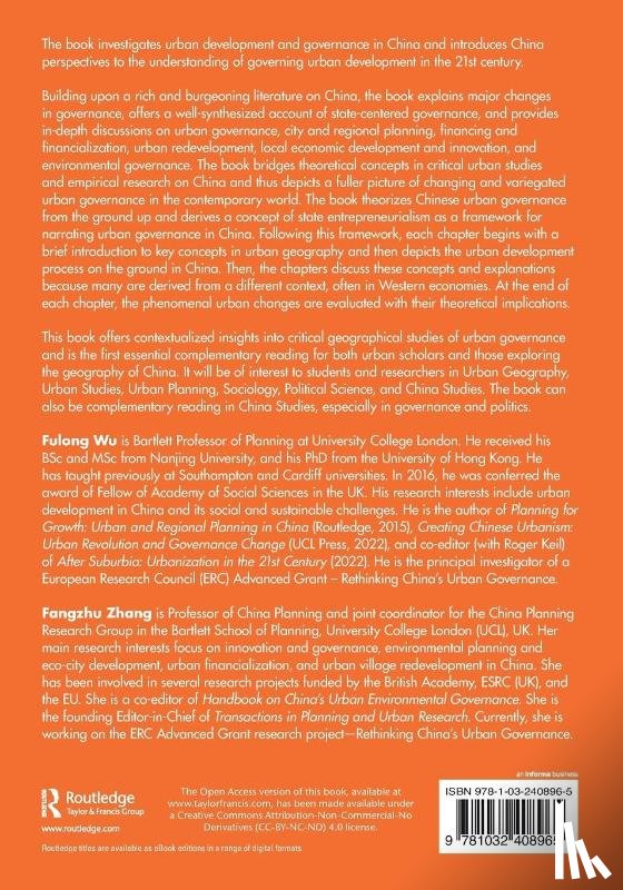 Wu, Fulong (University College London, Zhang, Fangzhu - Governing Urban Development in China