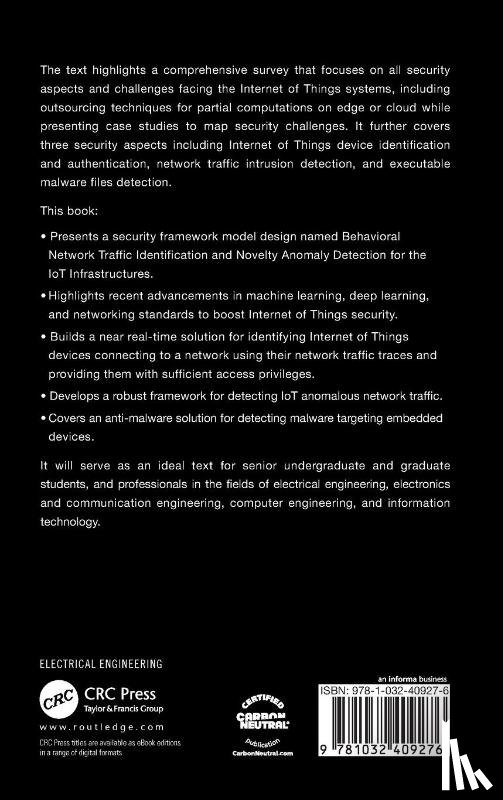 Hamad, Salma Abdalla (Maquarie university, Sheng, Quan Z., Zhang, Wei Emma (The University of Adelaide) - Security Framework for The Internet of Things Applications
