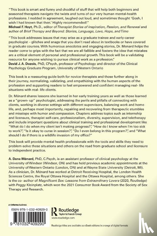 Menard, A. Dana - Lessons from An Early Career Therapist