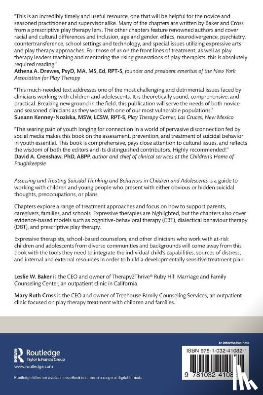  - Assessing and Treating Suicidal Thinking and Behaviors in Children and Adolescents