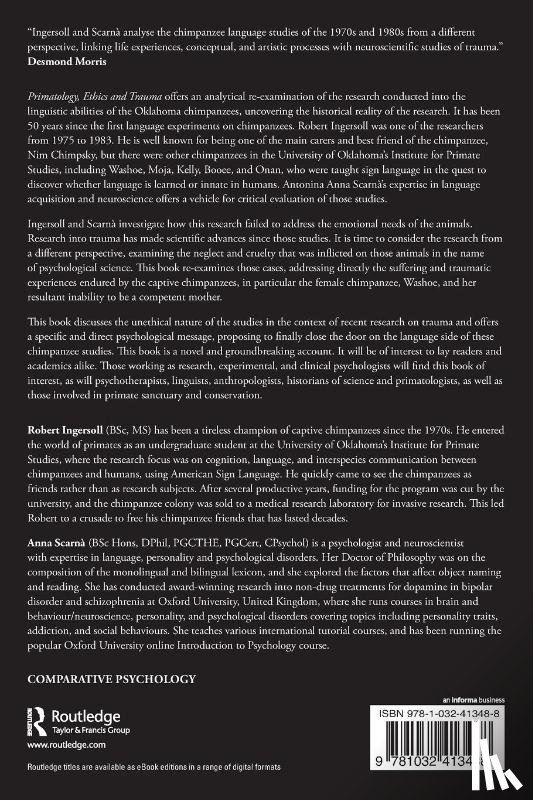 Ingersoll, Robert, Scarna, Antonina Anna - Primatology, Ethics and Trauma