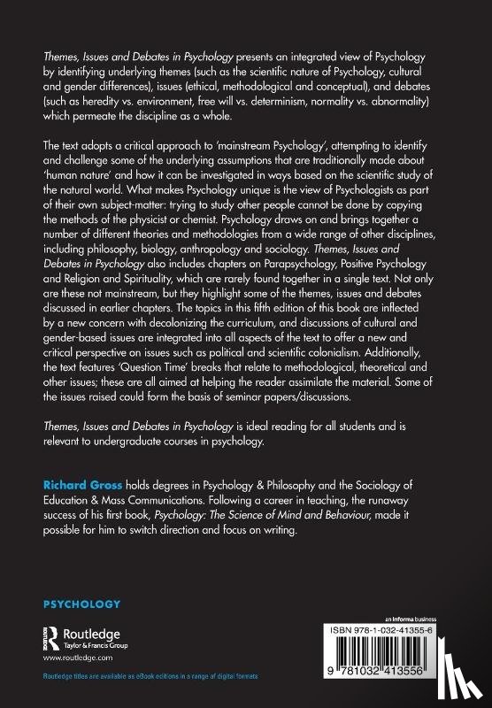 Gross, Richard - Themes, Issues and Debates in Psychology