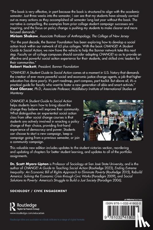Myers-Lipton, Scott - CHANGE! A Student Guide to Social Action