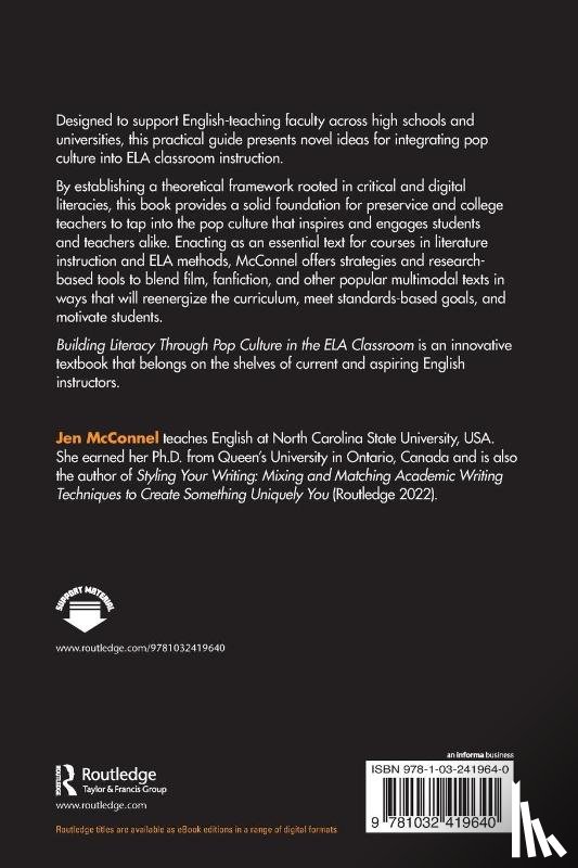 McConnel, Jen - Building Literacy Through Pop Culture in the ELA Classroom