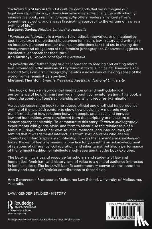 Genovese, Ann (Melbourne Law School - Feminist Jurisography