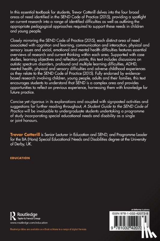 Cotterill, Trevor (University of Derby - A Student Guide to the SEND Code of Practice