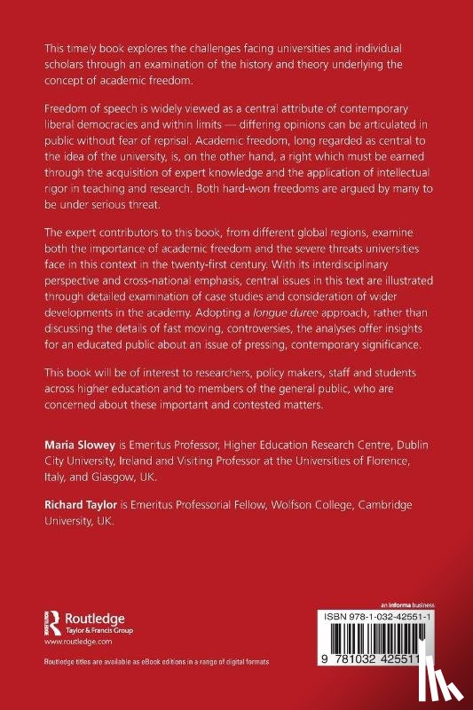  - Academic Freedom in Higher Education