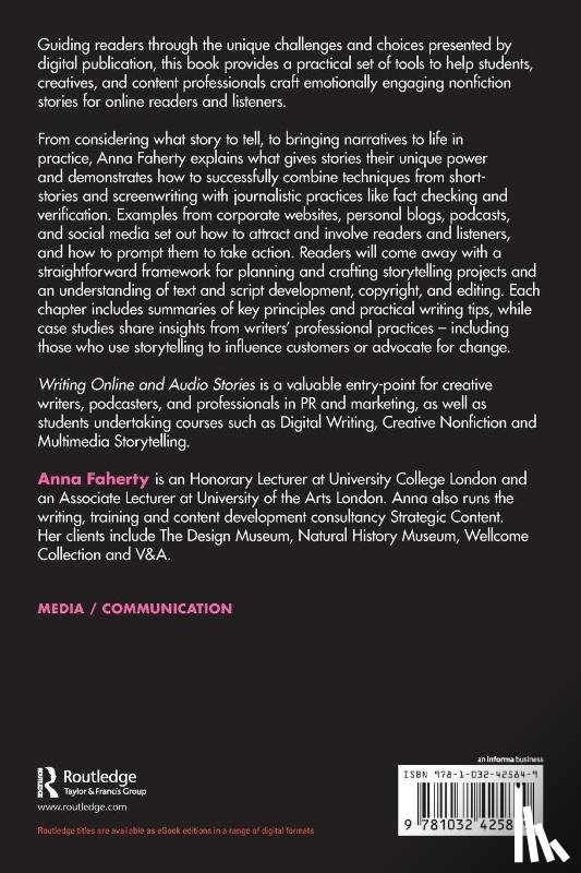 Faherty, Anna - Writing Online and Audio Stories