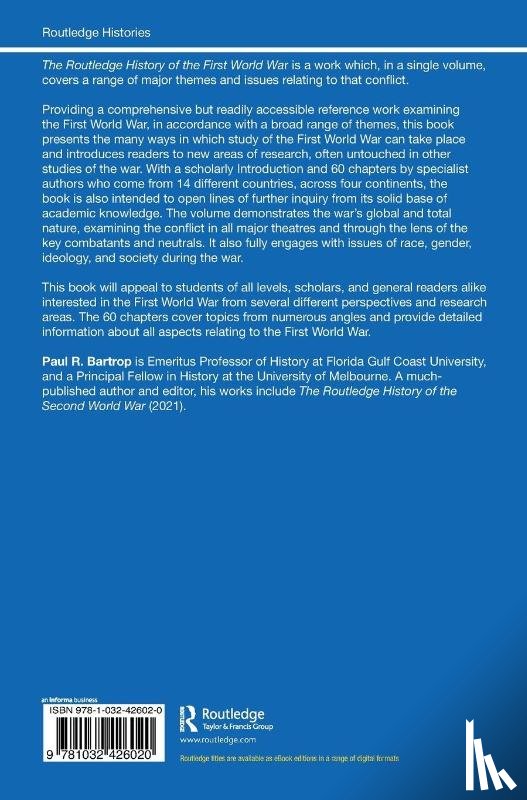  - The Routledge History of the First World War