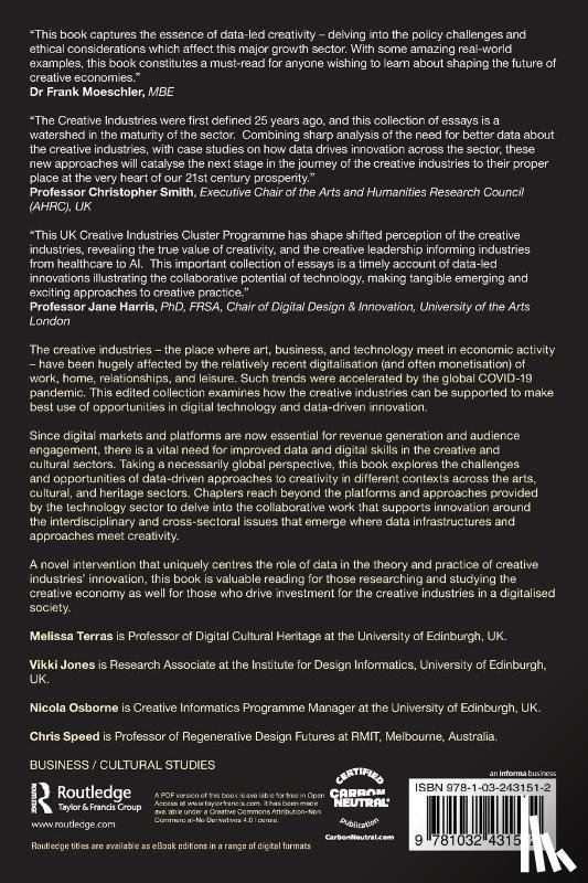  - Data-Driven Innovation in the Creative Industries