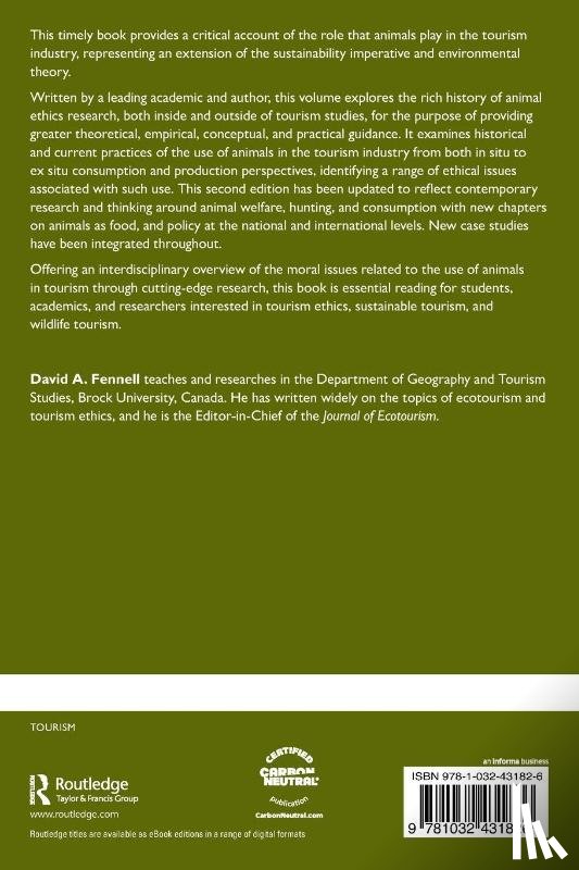 Fennell, David A. (Brock University - Tourism and Animal Ethics