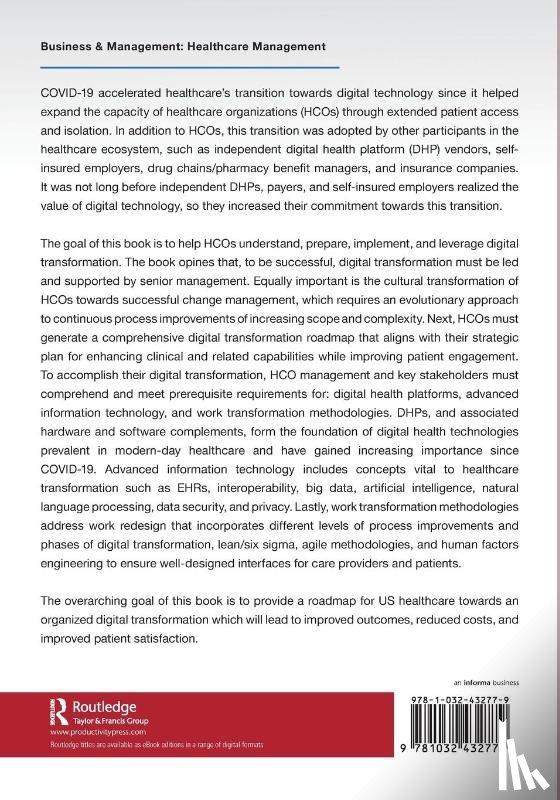 Kapur, Rajiv - Digital Platforms and Transformation of Healthcare Organizations