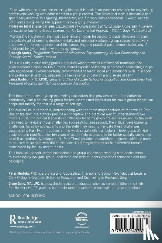 Mortola, Peter, Gans, Diane - Strengthening Social Connections and Individual Resilience in Adolescence