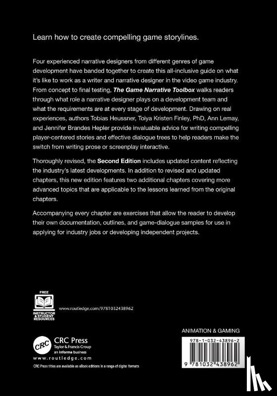 Heussner, Tobias (Principle Translations and Interpreting, Finley, Toiya Kristen, Brandes Hepler, Jennifer, Lemay, Ann - The Game Narrative Toolbox