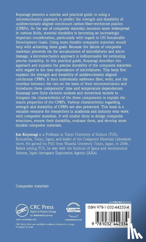 Koyanagi, Jun (Tokyo University of Science - Durability of Carbon Fiber Reinforced Plastics