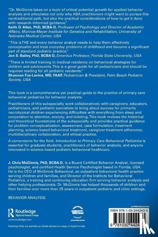 McGinnis, J. Chris (McGinnis Behavioral - Introduction to Primary Care Behavioral Pediatrics