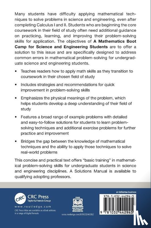 Ma, Ying - A Mathematics Boot Camp for Science and Engineering Students