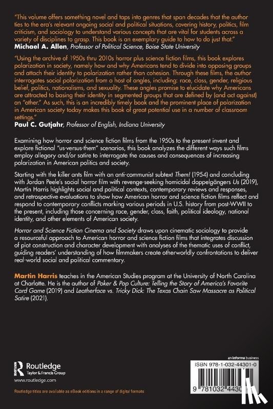 Harris, Martin - Horror and Science Fiction Cinema and Society
