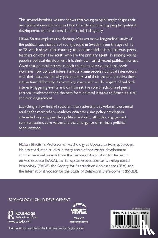 Stattin, Hakan - Understanding Adolescents’ Political Agency