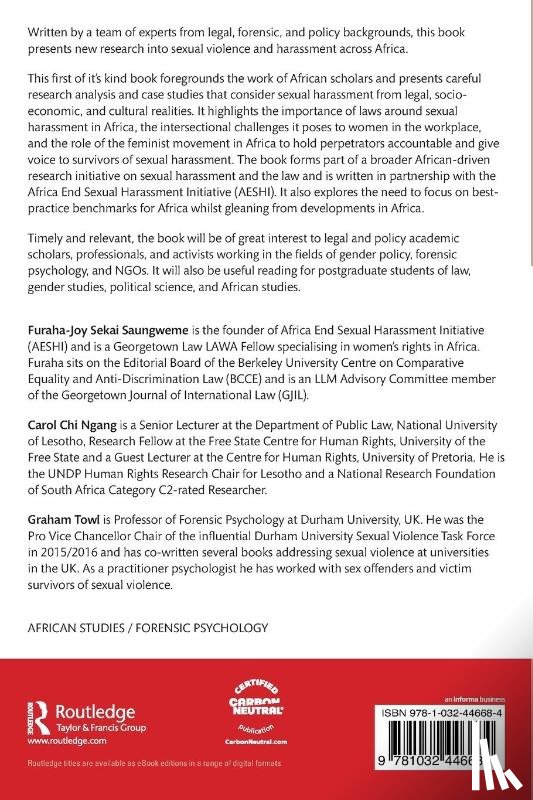  - Sexual Harassment and the Law in Africa