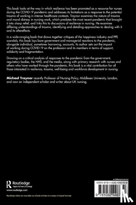 Traynor, Michael - Nursing, COVID and the End of Resilience