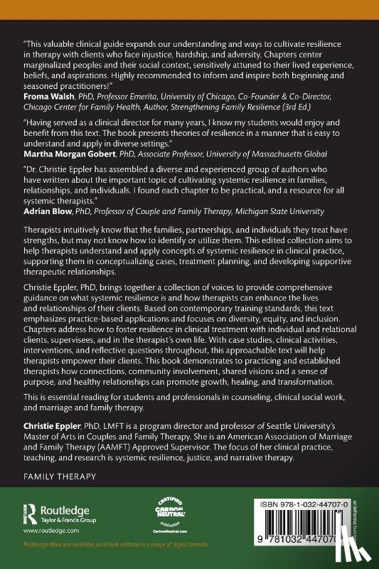  - Cultivating Systemic Resilience in Therapy