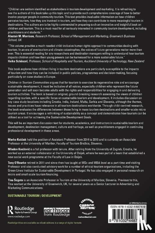 Koscak, Marko, Knezevic, Mladen, O’Rourke, Tony, Segota, Tina - Children in Tourism Communities