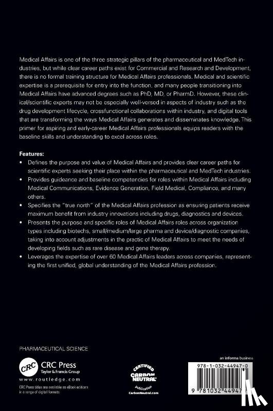  - Medical Affairs