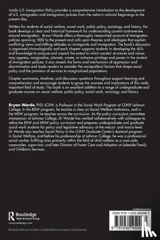 Warde, Bryan - Inside U.S. Immigration Policy