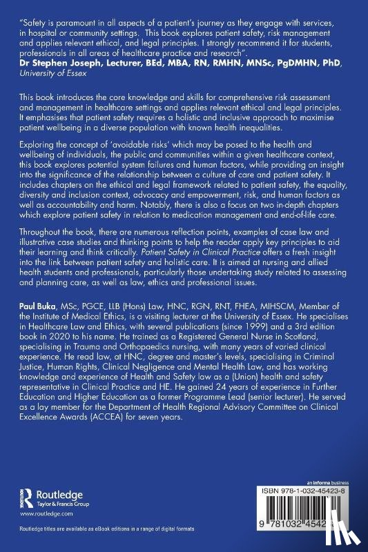  - Patient Safety in Clinical Practice