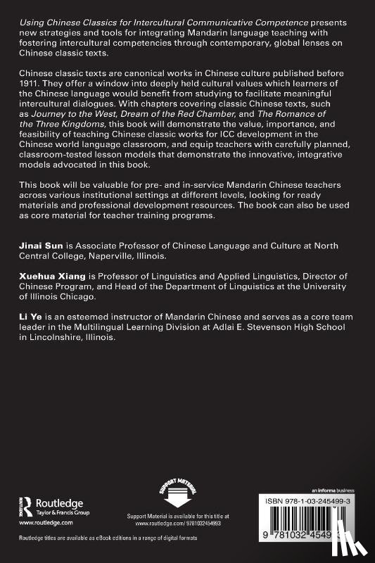 Sun, Jinai, Xiang, Xuehua, Ye, Li - Using Chinese Classics for Intercultural Communicative Competence