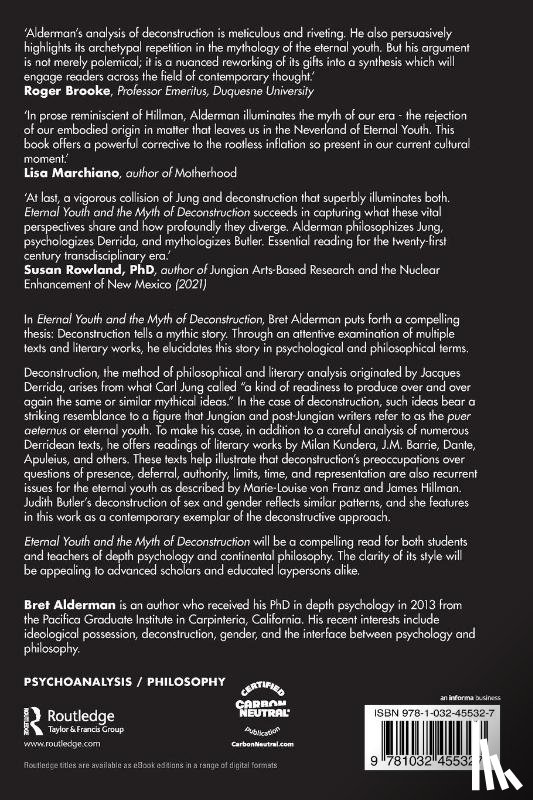 Alderman, Bret (University of California - Eternal Youth and the Myth of Deconstruction